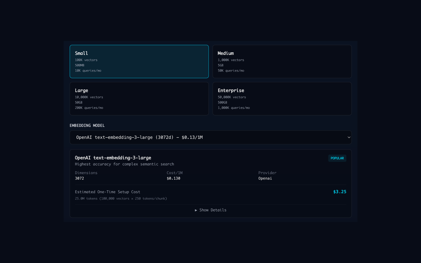 RAG Configuration UI